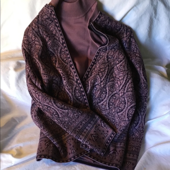 Pendleton Sweaters - Sweater jacket and mock turtleneck top
